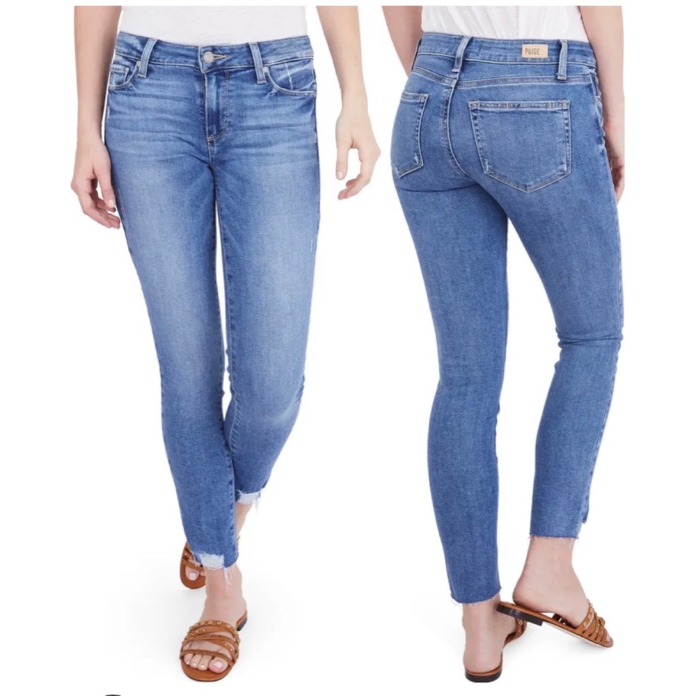 Paige Verdugo Distressed Ankle Skinny Jeans {sz 26}